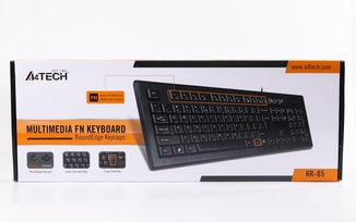 Клавіатура A4-KR-85 USB, чорна, numer zdjęcia 3