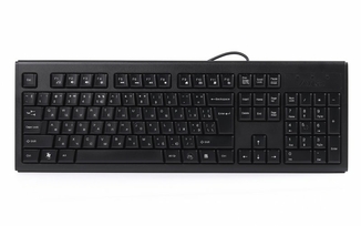 Клавіатура A4-Tech KRS-83 USB, чорна, 104клав, Великий Enter Comfort Rounded Edge keyboard X-slim, photo number 2