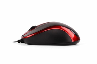 Миша A4Tech N-350-2 (Red+Black) міні V-Track USB, 1000 dpi, 4D колесо, фото №4