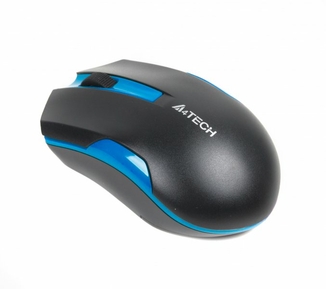 Миша A4Tech G3-200 N USB V-Track  , бездротова, 1000dpi, чорна+ блакитний, photo number 4