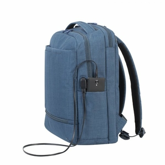 RivaCase 8365 синій рюкзак для ноутбука 17.3 дюймів, фото №3