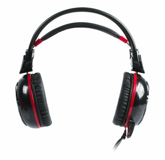 Навушники A4Tech Bloody G300 (Black+Red) ігрові з мікрофоном, неонове підсвічування, чорні, фото №3