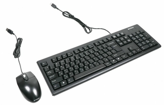 Комплект клавіатура+мишка KRS-83+OP-720, USB, Чорна, фото №2
