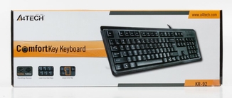 Клавіатура A4Tech KR-92 USB, чорна, фото №4