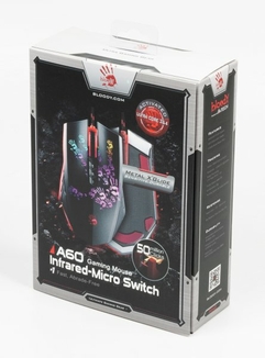Миша ігрова A4-Tech Bloody A60A (Black) Activated, Gaming, металеві ніжки, чорна, numer zdjęcia 8