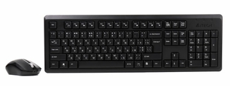 Комплект бездротовий A4 Tech 4200N, V-Track, клавіатура+миша, чорний, фото №3