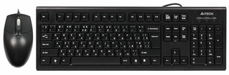 Комплект A4Tech клавіатура+мишка KRS-85+OP-720, USB, Чорна, фото №2