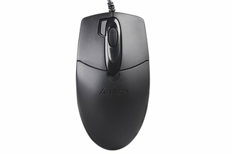 Миша A4Tech OP-730D USB, чорна, фото №2