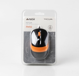 Миша A4Tech Fstyler FM10 (Orange),  USB, колір чорний+помаранчевий, фото №7