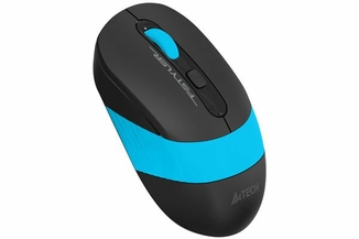 Миша бездротова A4Tech Fstyler FG10 (Blue),  USB, колір чорний+блакитний, фото №4