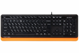 Клавіатура A4Tech Fstyler FK10 (Orange) , USB, чорний+ помаранчевий, фото №2