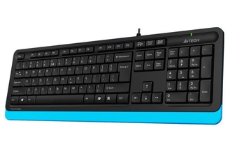 Клавіатура A4Tech Fstyler FK10 (Blue) , USB, чорний+ блакитний, фото №3