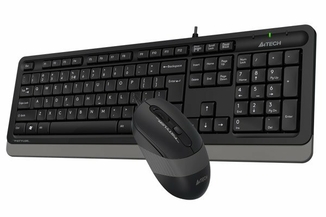 A4Tech Fstyler F1010, комплект дротовий клавіатура з мишою, USB, чорний+сірий колір, фото №5