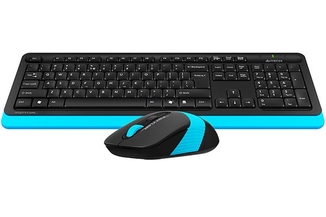 Комплект клавіатура+миша A4Tech FG1010 (Blue) Fstyler,  бездротовий, USB, чорний+блакитний, фото №5