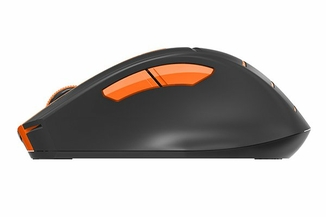 Миша бездротова A4Tech Fstyler FG30 (Orange),  USB, колір чорний+помаранчевий, фото №6