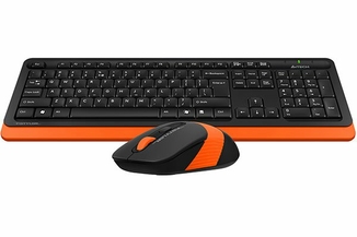 A4Tech Fstyler FG1010, комплект бездротовий клавіатура з мишою, чорний+помаранчевий колір, фото №4