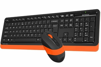 A4Tech Fstyler FG1010, комплект бездротовий клавіатура з мишою, чорний+помаранчевий колір, photo number 5