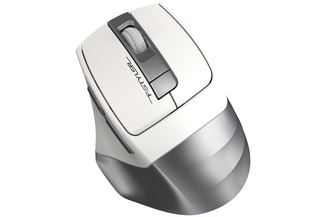 Миша бездротова A4Tech FG35 (Silver) Fstyler,  USB, колір сріблястий + білий, фото №3