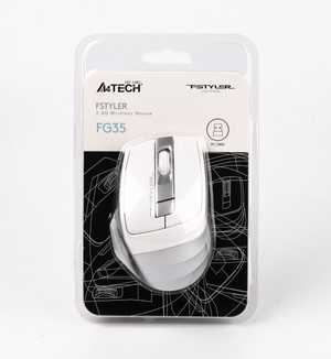 Миша бездротова A4Tech FG35 (Silver) Fstyler,  USB, колір сріблястий + білий, photo number 6