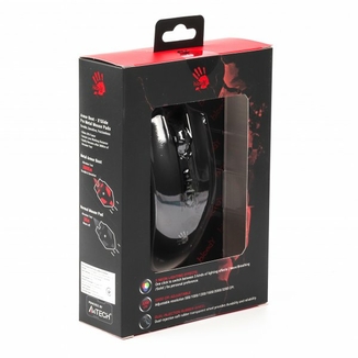 Миша ігрова A4-Tech Bloody Q81, чорна, з підсвічуванням Curve, USB, numer zdjęcia 6