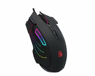 Миша ігрова A4Tech Bloody J90s (Black), Activated, Extra Fire Button, 8000 CPI, RGB, 20 млн. натискань, чорна, RGB підсвічування, фото №4
