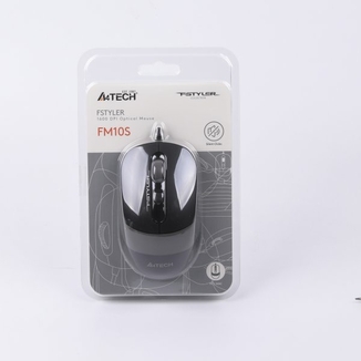 Миша A4Tech Fstyler FM10S (Grey), безшумна, USB, колір чорний+сірий, numer zdjęcia 9