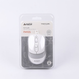 Миша A4Tech Fstyler FM10S (White), безшумна, USB, колір білий, фото №9