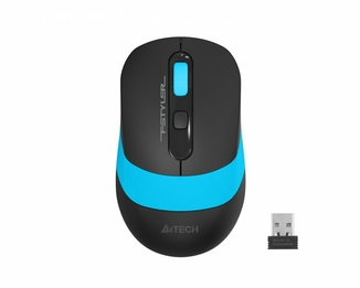 Миша бездротова A4Tech Fstyler FG10S (Blue), безшумна, USB, колір чорний+блакитний, фото №2