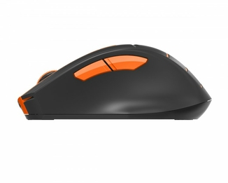 Миша бездротова A4Tech Fstyler FG30S (Orange), безшумна, USB, колір чорний+помаранчевий, фото №4