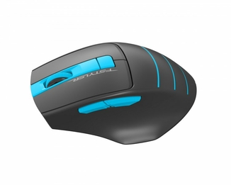 Миша бездротова A4Tech Fstyler FG30S (Blue), безшумна, USB, колір чорний+блакитний, фото №3