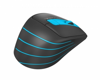 Миша бездротова A4Tech Fstyler FG30S (Blue), безшумна, USB, колір чорний+блакитний, numer zdjęcia 8