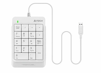 Клавіатура цифрова A4-Tech FK13P, біла, USB, numer zdjęcia 2