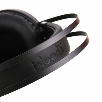 Гарнітура ігрова Bloody G521 (Black) з мікрофоном, Hi Fi, 7.1 віртуальний звук, підсвічування 7 кольорів, USB чорні, фото №5