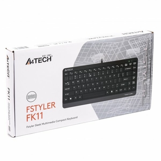 Клавіатура A4-Tech Fstyler FK11, сірий колір, USB, numer zdjęcia 5