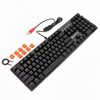Механічна клавіатура A4Tech Bloody B800 NetBee , ігрова LK Blue, підсвічування Orange, USB, photo number 6