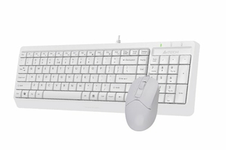 A4Tech Fstyler F1512 , комплект дротовий клавіатура з мишою, USB, білий колір, numer zdjęcia 5