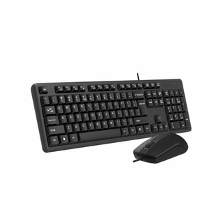 Комплект клавіатура+мишка KK-3+OP-330S, USB, Чорна, фото №4
