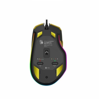 Миша ігрова A4Tech W70 Max Bloody (Punk Yellow), активоване ПЗ Bloody, RGB, 10000 CPI, 50M натискань, жовтий, numer zdjęcia 9