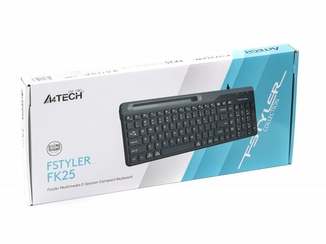 Клавіатура A4Tech Fstyler FK25 (Black), USB, колір чорний, numer zdjęcia 6