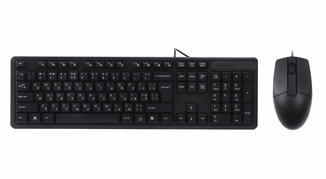 Комплект клавіатура+мишка KK-3+OP-330, USB, Чорна, фото №2