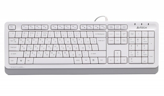 Клавіатура A4Tech Fstyler FKS10 (Grey), USB, колір білий, photo number 2
