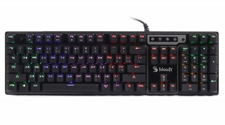 Клавіатура механічна A4Tech Bloody B750N Bloody (Destiny) ігрова, USB, 5-зонне неонове підсвічування, LK-Green switches, підсвічування, фото №2