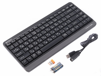 Клавіатура бездротова A4Tech Fstyler FBK11 (Grey),  USB, колір сірий, numer zdjęcia 3