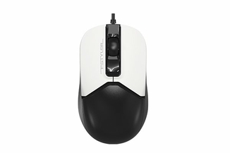 Миша A4Tech Fstyler FM12S (Panda), безшумна,  USB, колір чорний+білий, фото №2