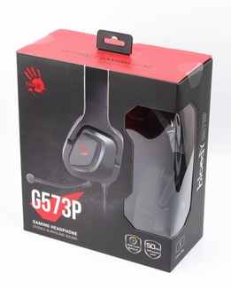 Гарнітура ігрова Bloody G573P (Black) з мікрофоном, об'ємний звук, RGB підсвічування, USB+3.5 jack, photo number 6