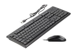Комплект A4Tech клавіатура+мишка KR-83+OP-720S, USB, Чорна, photo number 3