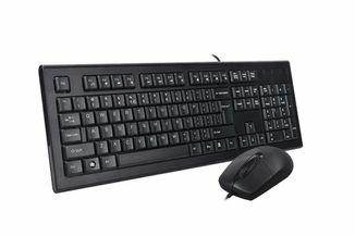 Комплект A4Tech клавіатура+мишка KR-85+OP-720S, USB, Чорна, numer zdjęcia 3