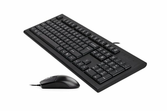 Комплект A4Tech клавіатура+мишка KR-85+OP-720S, USB, Чорна, фото №5