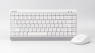 A4Tech Fstyler FG1112, комплект бездротовий клавіатура з мишою, білий колір, фото №4