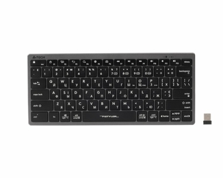 Клавіатура  A4-Tech Fstyler FBX51C бездротовa, сіра, фото №2